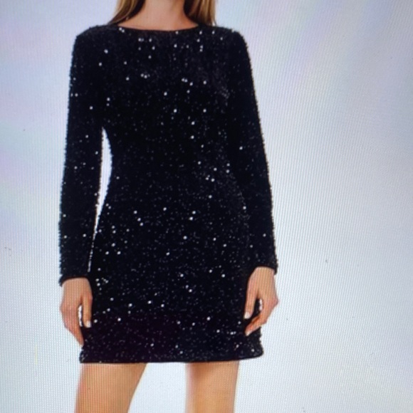 Dillards Dresses & Skirts - 2X.  DILLARDS SEQUIN FABRICATION LONG SLEEVED DRESS